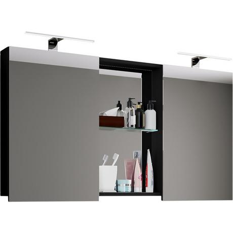 VCM miroir de salle de bain en bois miroir mural miroir suspendu armoire de toilette Budasi  