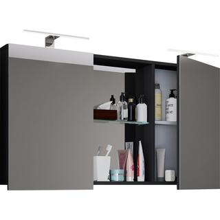 VCM miroir de salle de bain en bois miroir mural miroir suspendu armoire de toilette Budasi  