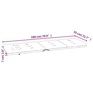 VidaXL Liegestuhl-auflage gewebe  