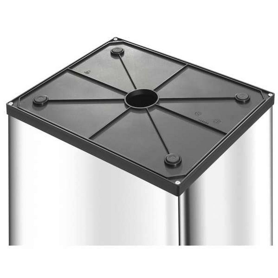 Hailo Boîte à déchets à couvercle basculant BIG-BOX SWING, capacité 52 l, collecteur inox.  