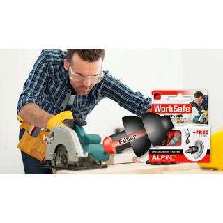 ALPINE  Worksafe, Gehörschutzstöpsel, mit Euroloch 