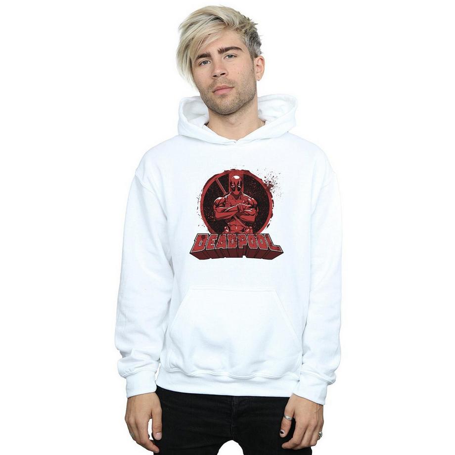 MARVEL Deadpool Crossed Arms Felpa con cappuccio  