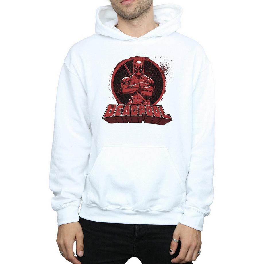 MARVEL Deadpool Crossed Arms Felpa con cappuccio  