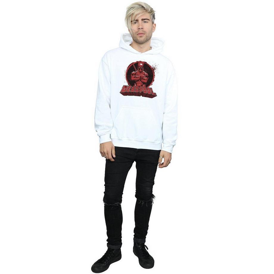 MARVEL Deadpool Crossed Arms Felpa con cappuccio  