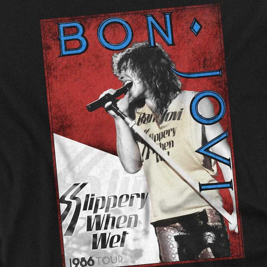 Bon Jovi T-Shirt Manches Longues Tour 1986  