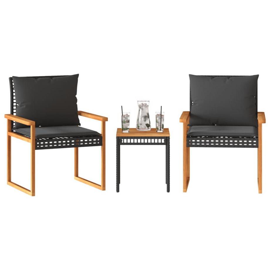 VidaXL Bistro set poly-rattan  