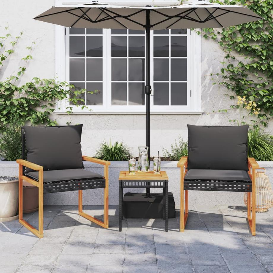 VidaXL Bistro set poly-rattan  