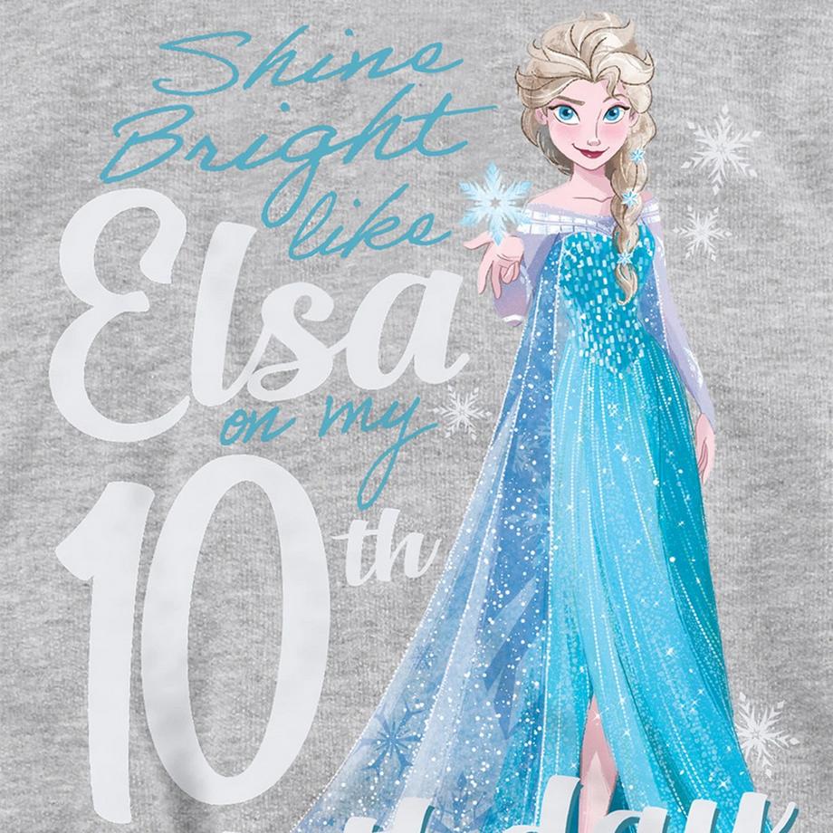 FROZEN  Sweat À Capuche 10ème Anniversaire Bright Like Elsa 