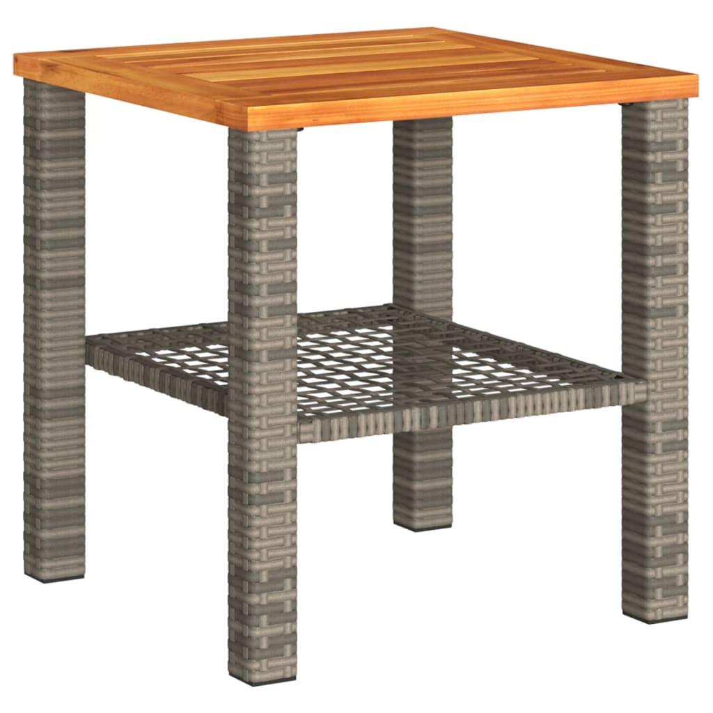 VidaXL Table de jardin rotin synthétique  