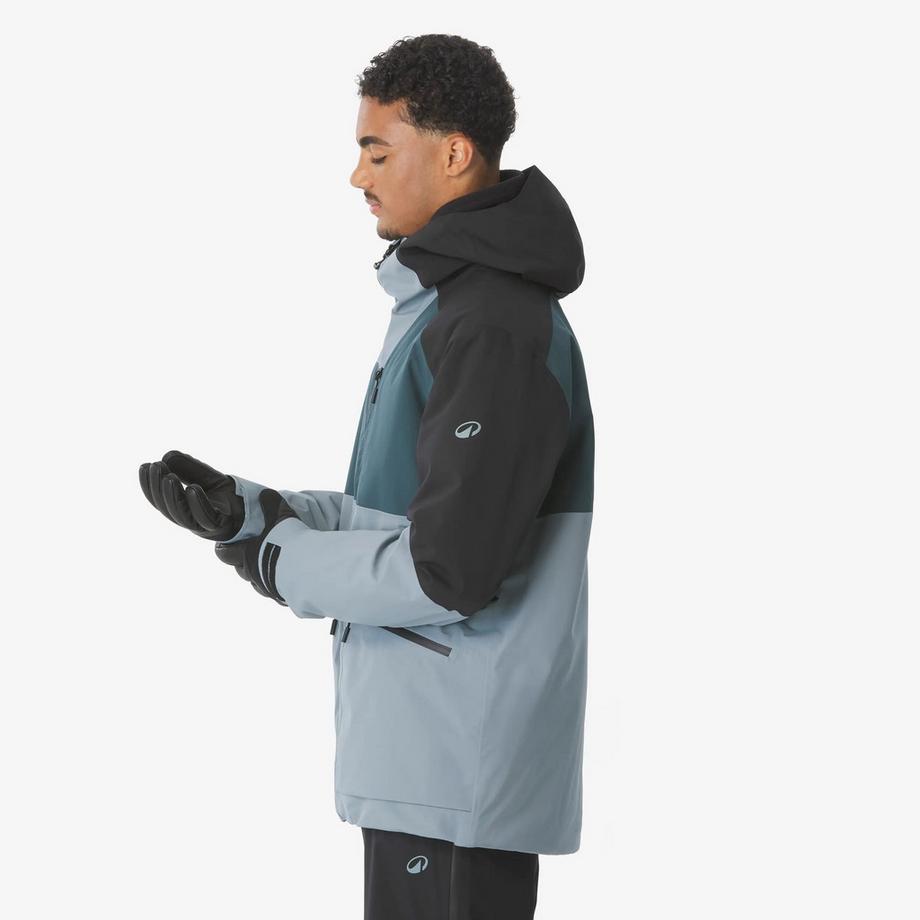 WEDZE  Veste de ski et snowboard chaude et respirante All Mountain homme, AM 500 vert 