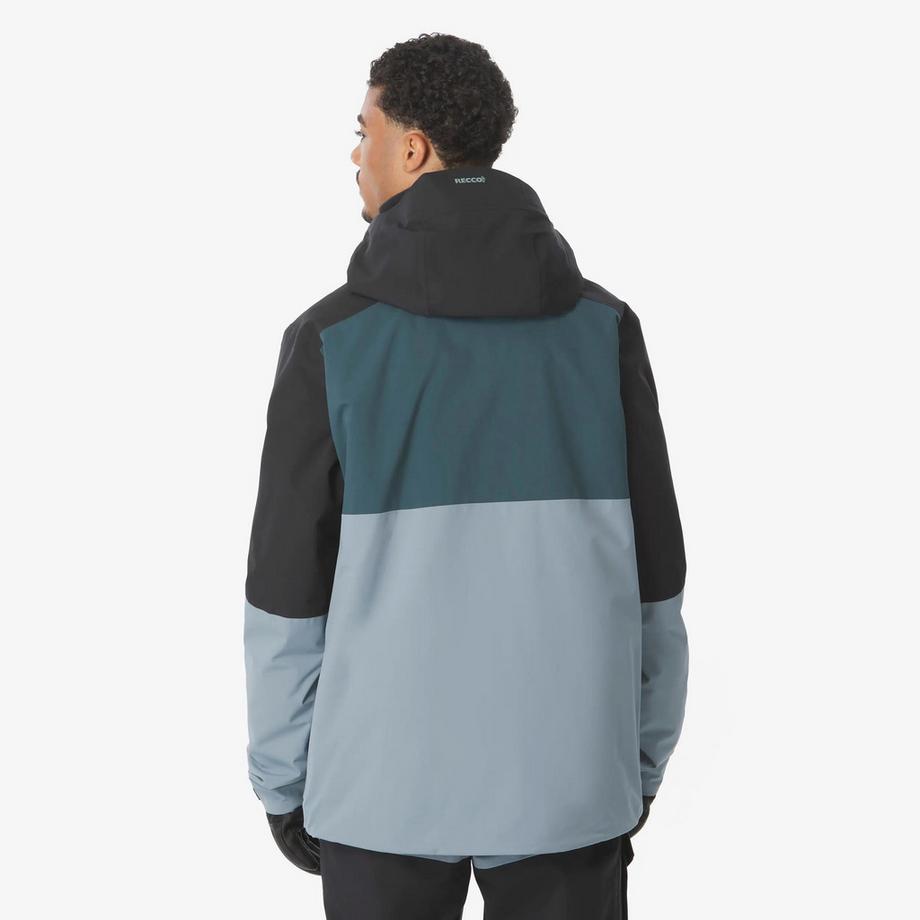WEDZE  Veste de ski et snowboard chaude et respirante All Mountain homme, AM 500 vert 