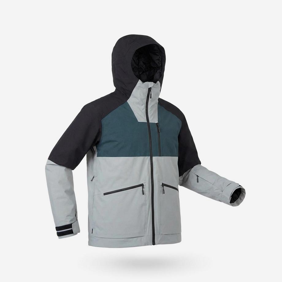 WEDZE  Veste de ski et snowboard chaude et respirante All Mountain homme, AM 500 vert 