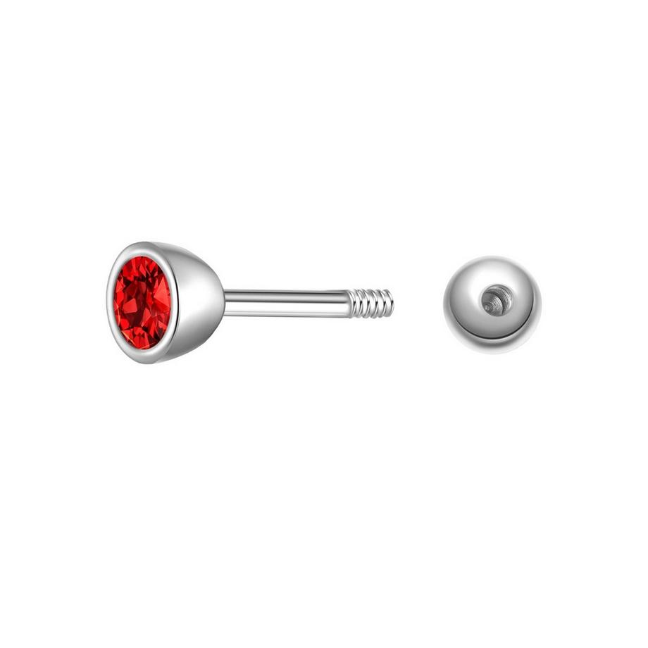 Glanzstücke München  Piercing Geburtsstein Sterling Silber Zirkonia 