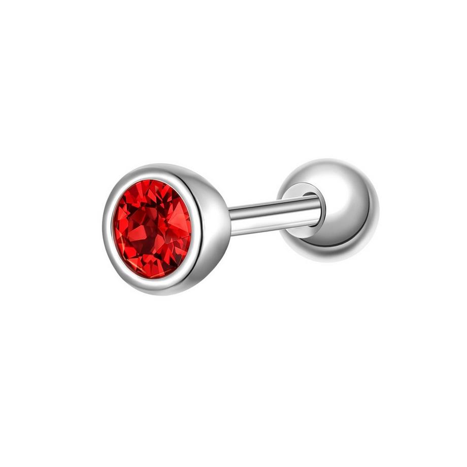 Piercing Geburtsstein Sterling Silber Zirkonia