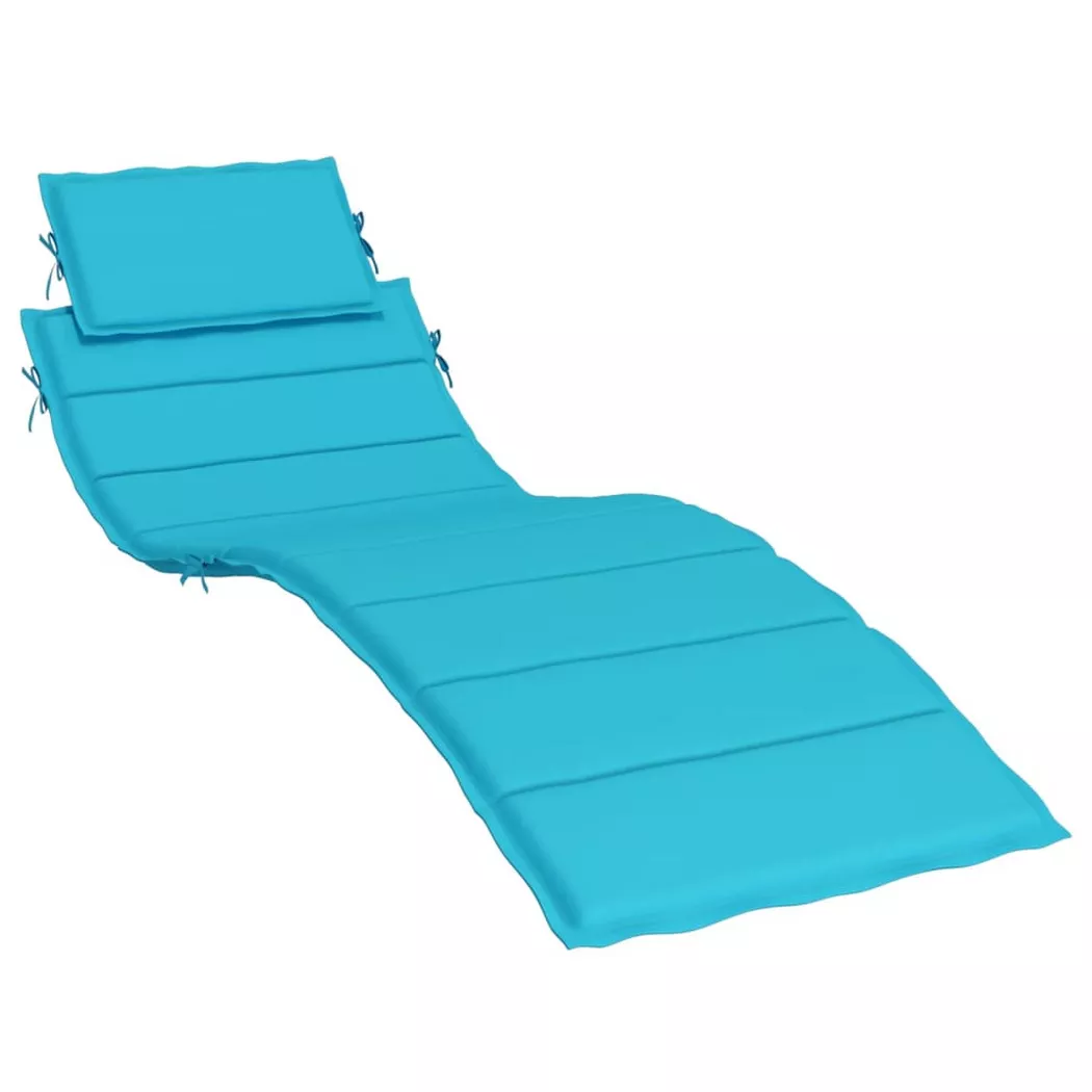 Coussin de chaise longue turquoise tissu oxford