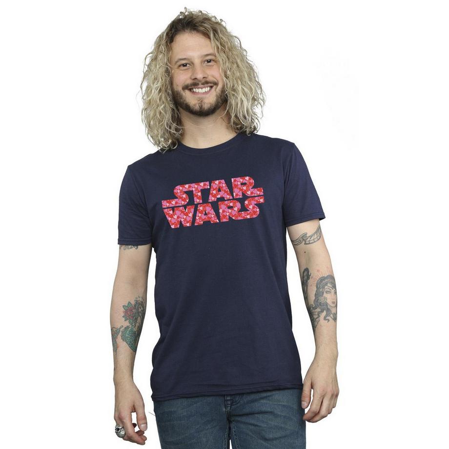 STAR WARS Maglietta Stampa Cuore  