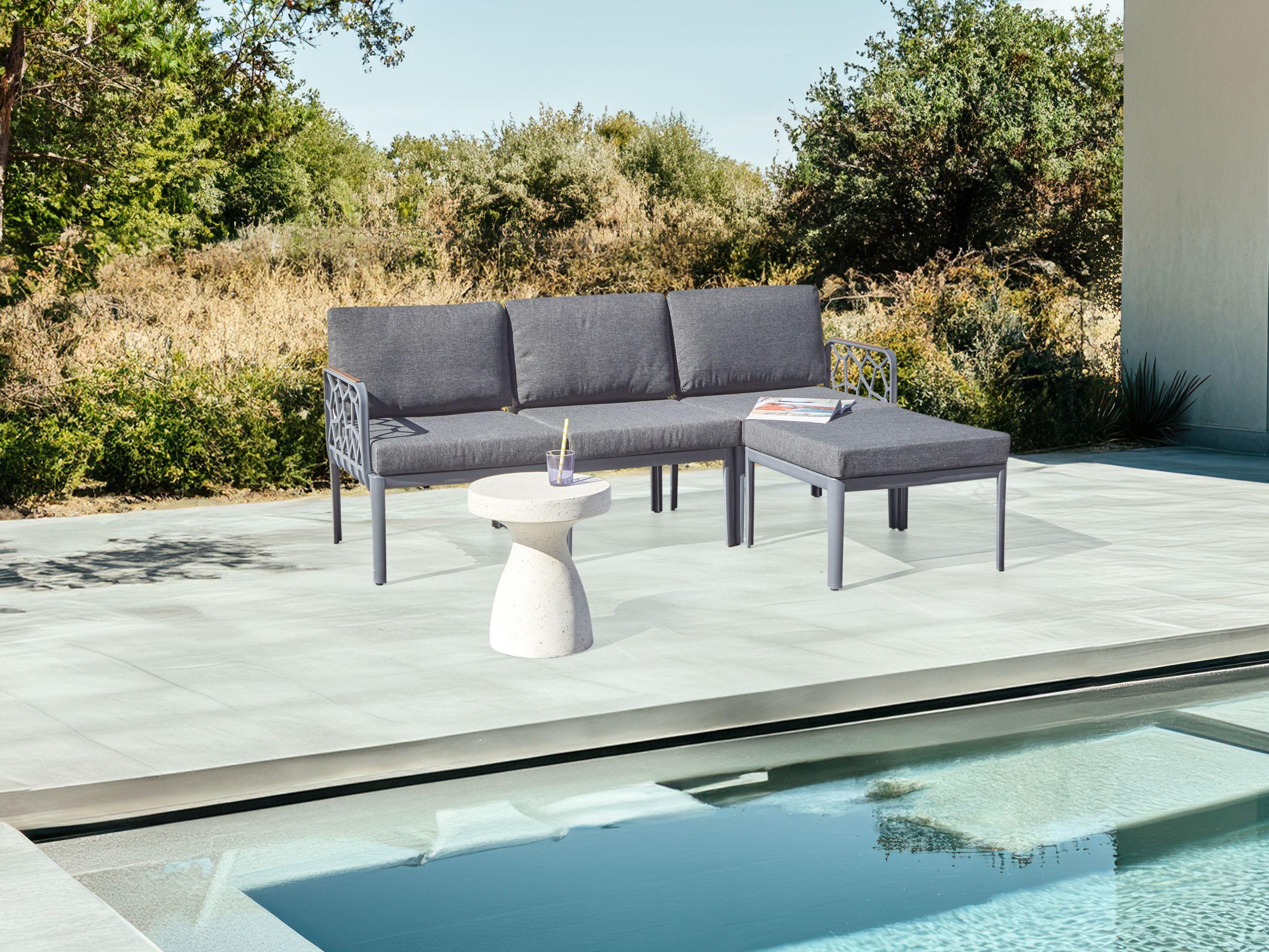 Beliani Set lounge pour jardin en Polypropylène Moderne ERICHE  