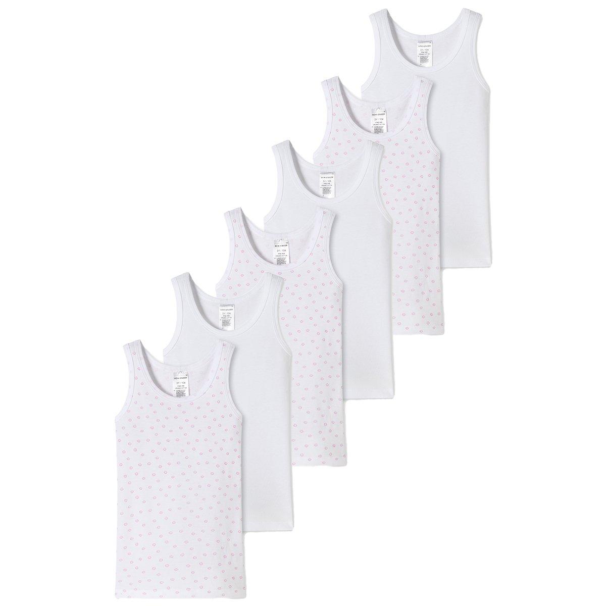 Schiesser  6er Pack Kids Girls Feinripp Organic Cotton - Unterhemd 