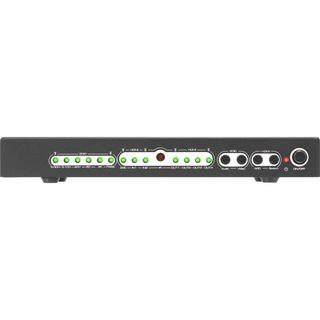 SpeaKa Professional  4 Porte Distributore, splitter HDMI Con porte audio, Con telecomando 3840 x 2160 Pixel Ner 