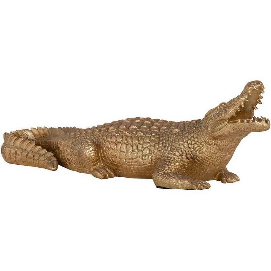 mutoni Deko-Objekt Crocodile gold klein  
