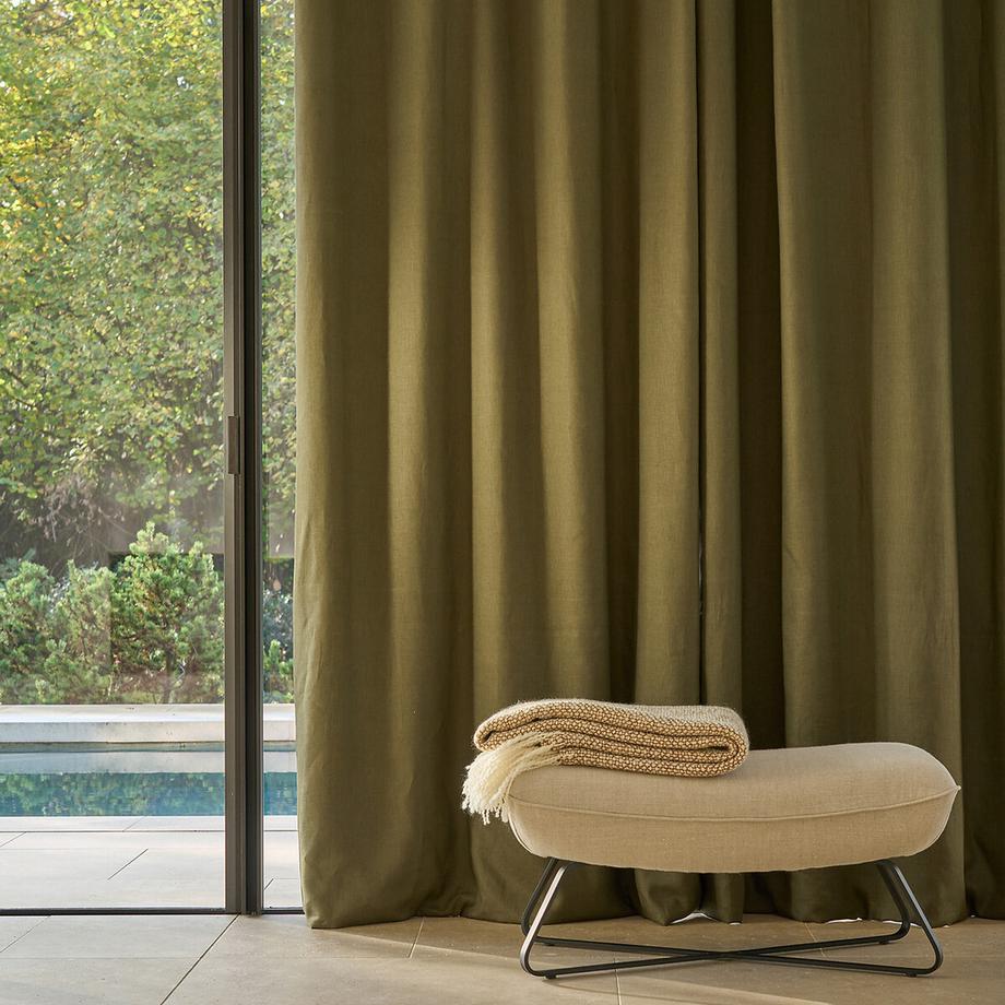 AM.PM  Rideau lin lavé occultant anneaux 