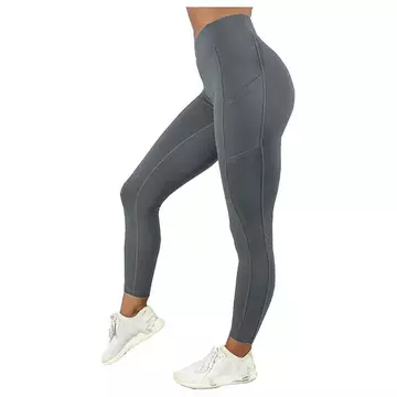 -Fitnessstudio -Strumpfhosen Leggings hohe Taille Leggings mit Seitentasche Yoga Fitness Slim Hosen