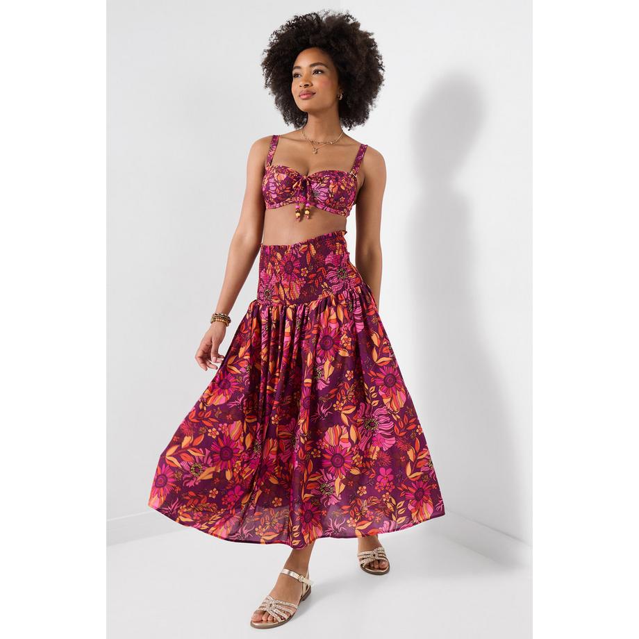 Strandkleid mit Blumenprint