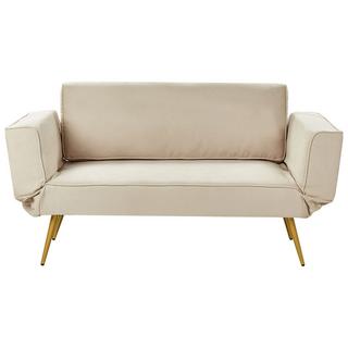 Beliani Schlafsofa aus Polyester Glamourös SAARELA  