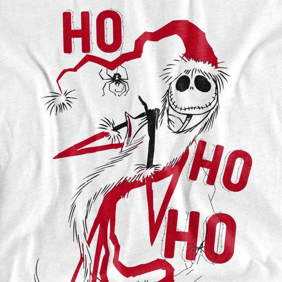 The Nightmare Before Christmas T-Shirt Graphique Jack Skellington Ho Ho Ho  