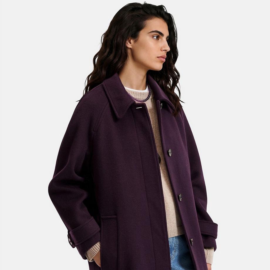 La Redoute Collections Manteau drap de laine mélangée  