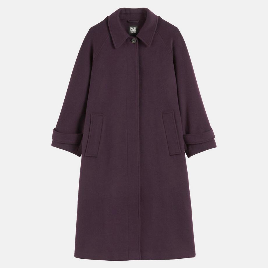 La Redoute Collections Manteau drap de laine mélangée  
