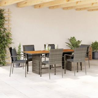 VidaXL set da pranzo da giardino Polirattan  