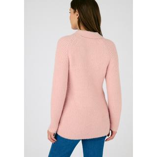 Damart  Pullover aus umweltfreundlichem Fransenstrick mit Polokragen. 