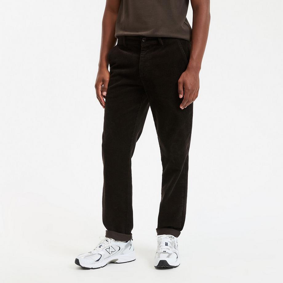 La Redoute Collections Pantalon Chino Velours Côtelé Stretch Coupe Droite  