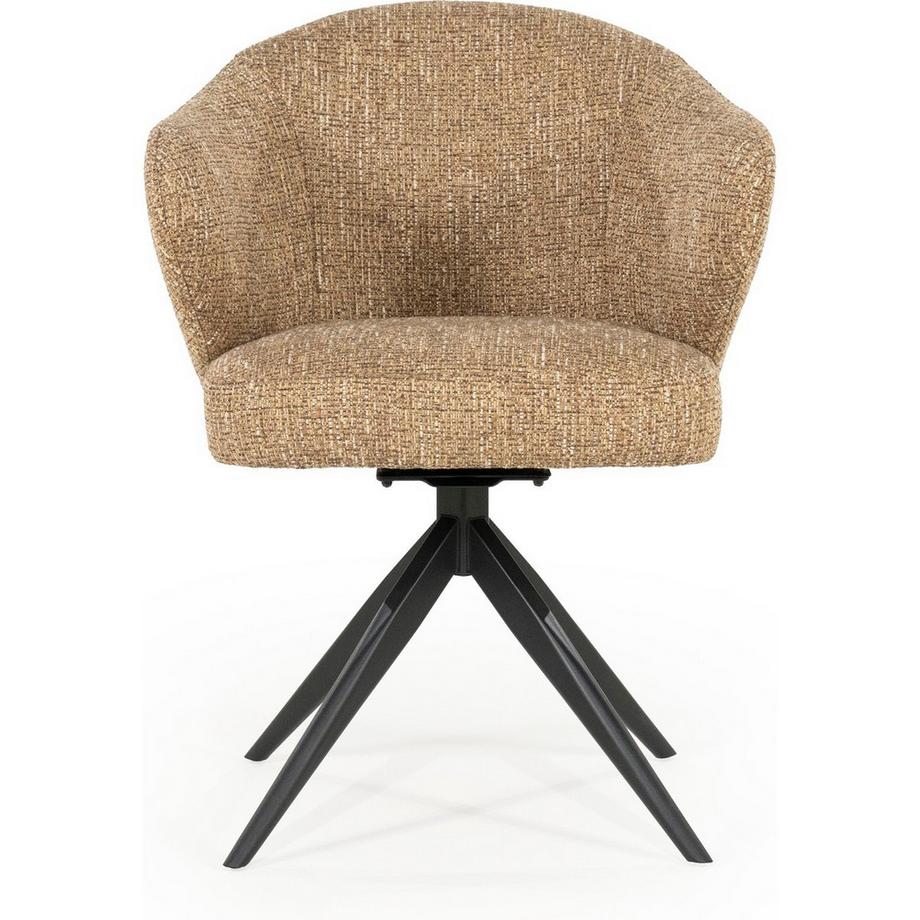 mutoni Armlehnstuhl Connor Metal Donna senf  