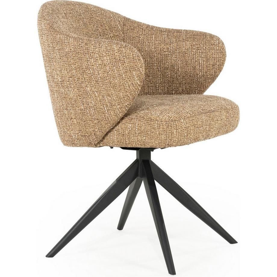 mutoni Armlehnstuhl Connor Metal Donna senf  