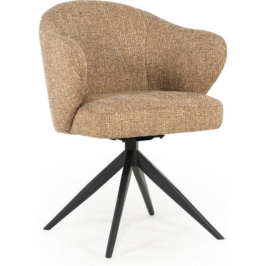 mutoni Armlehnstuhl Connor Metal Donna senf  