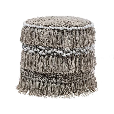 Beliani Pouf en Coton Boho NOIDA  