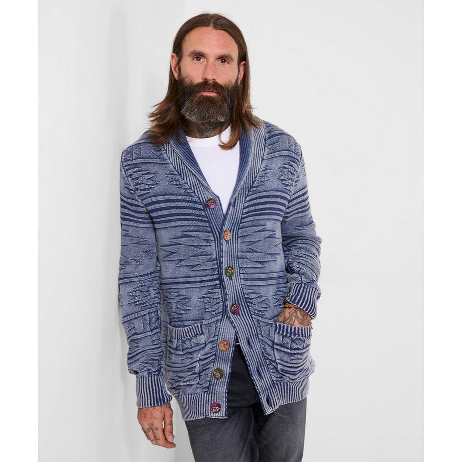 Cardigan Délavé Indigo