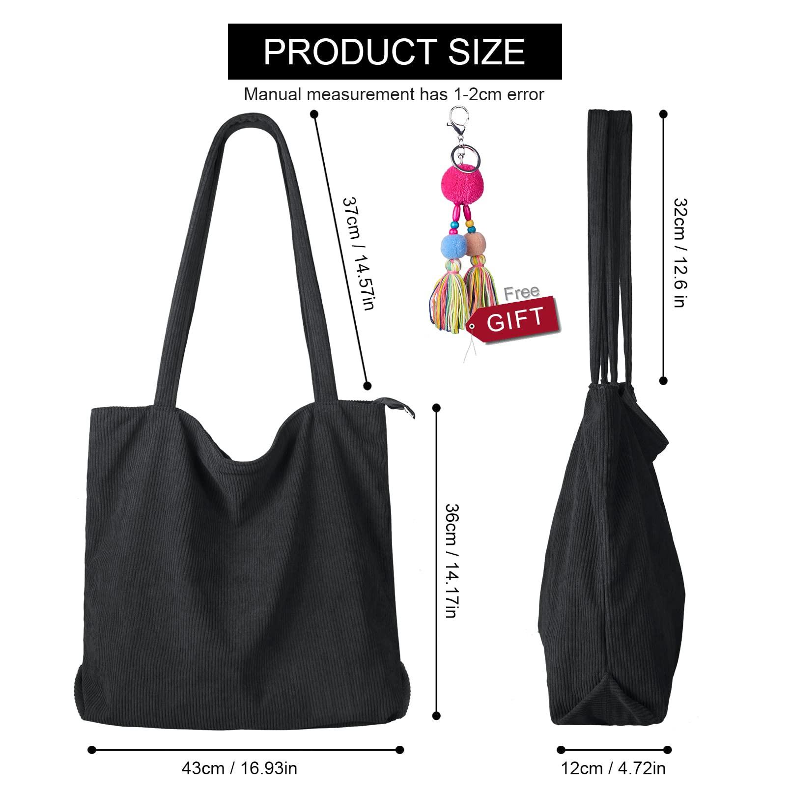 Only-bags.store  Kordel Tasche Umhängetasche mit Reißverschluss, große Shopper Tasche Umhängetaschen Tote Tasche Handtasche 