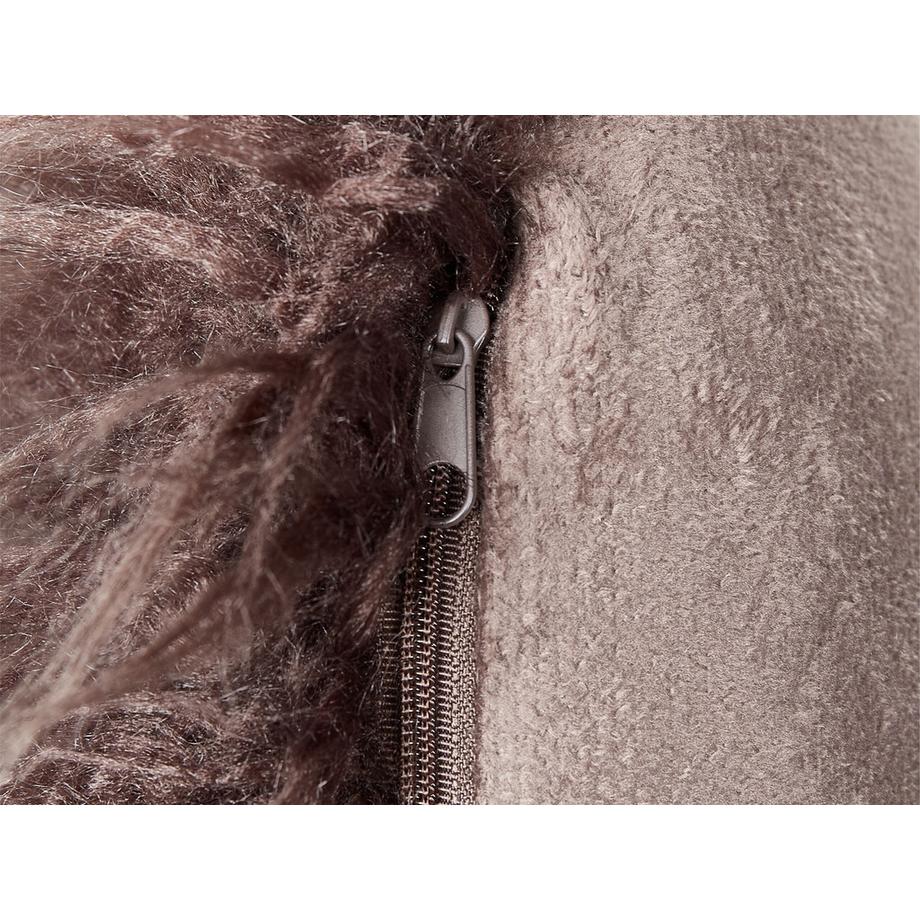 Beliani Dekokissen 2er Set aus Webpelz  COROKIA  