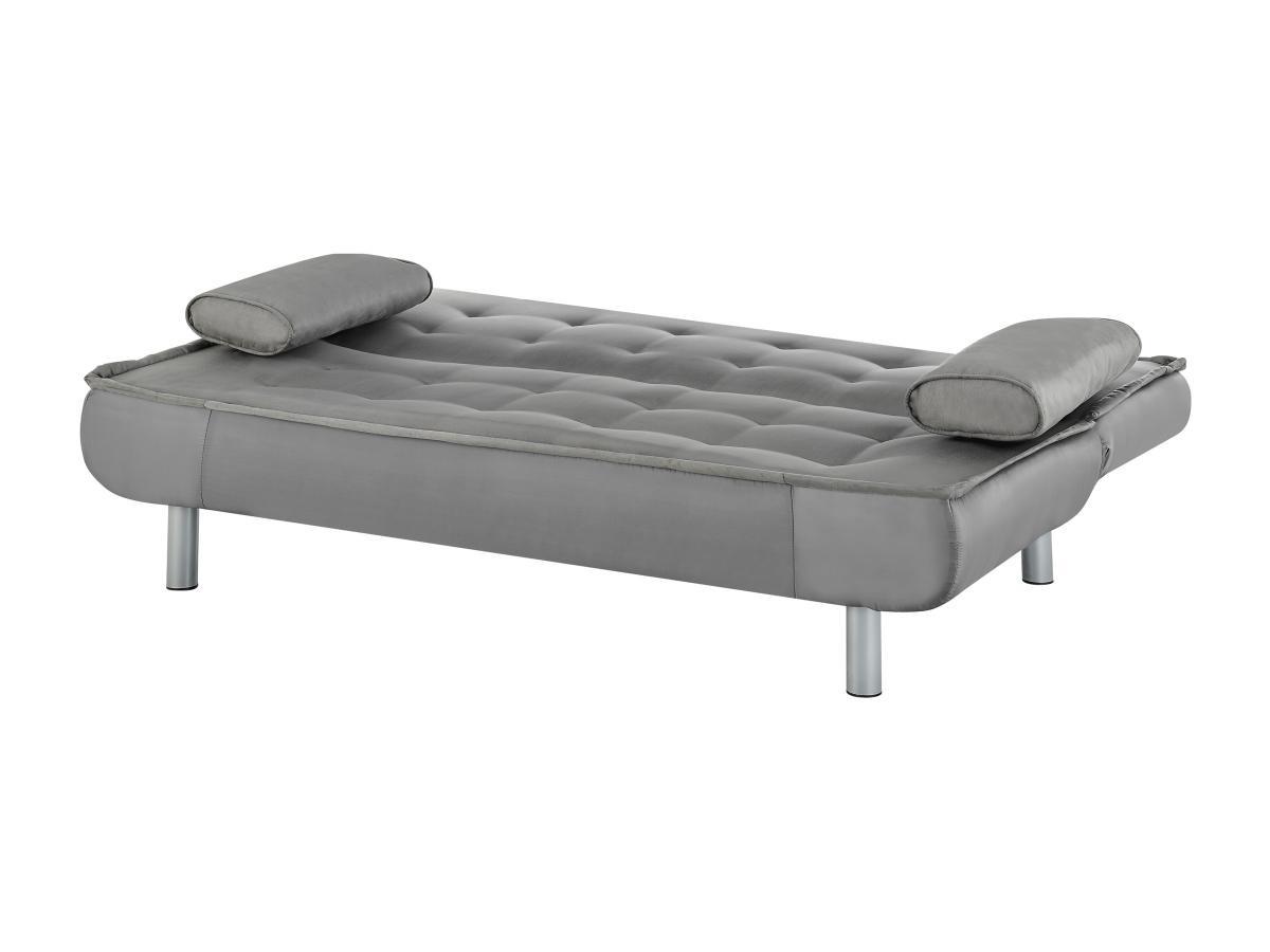 Vente-unique Divano letto clic clac in tessuto Grigio MISHAN  