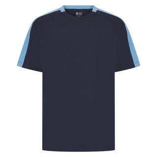 Finden & Hales T-Shirt mit Kontrast-Schultereinsätzen  