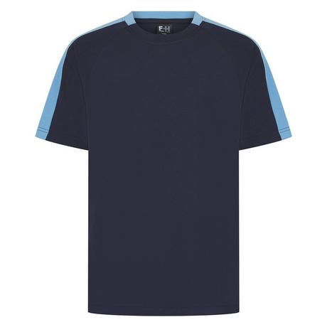 Finden & Hales T-Shirt mit Kontrast-Schultereinsätzen  