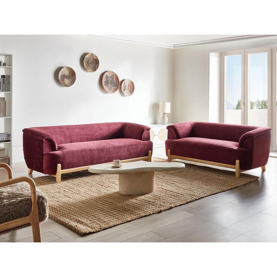Beliani Ensemble de salon en Tissu chenille  ALNOR  