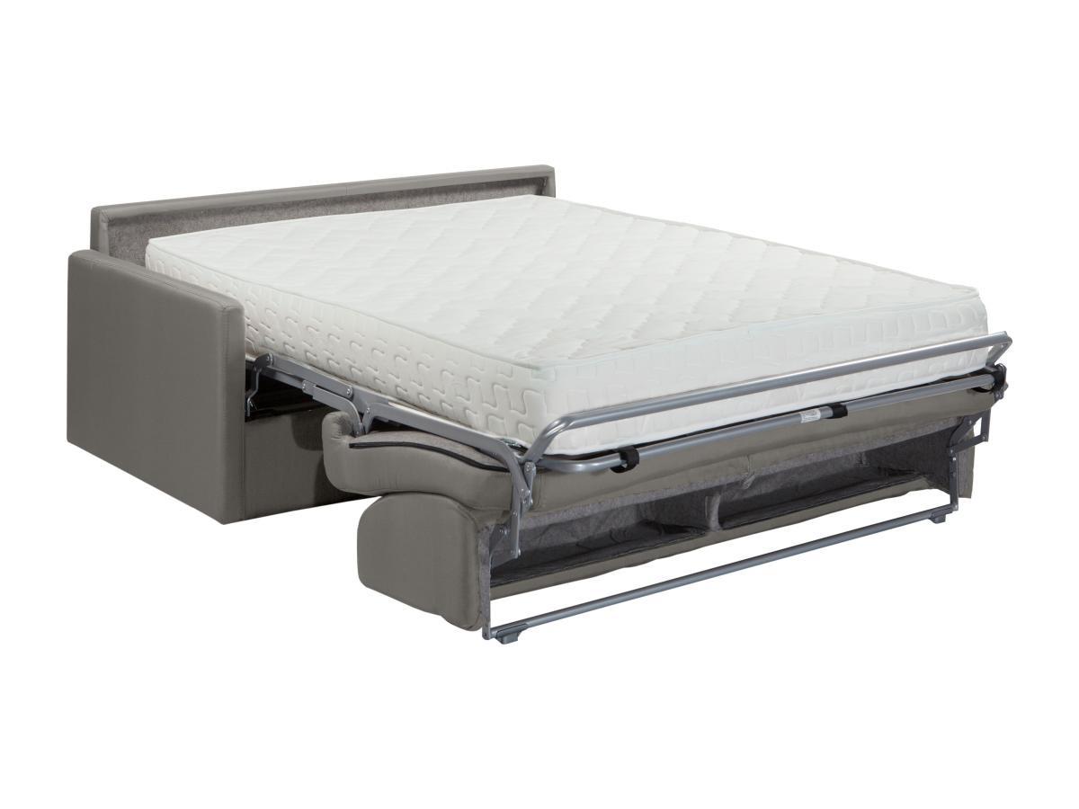 Vente-unique Canapé 4 places conible express en tissu CALIFE CouchageMatelas  