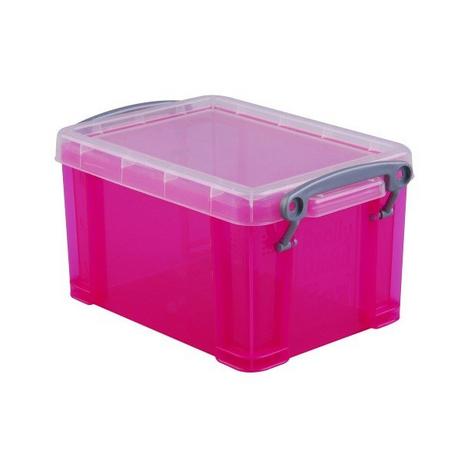 Really Useful Box REALLY USEFUL BOX Kunststoffbox 0,7lt 68501718 transparent pink  