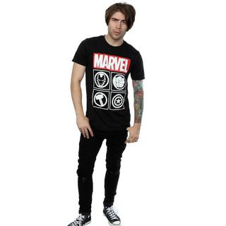 AVENGERS Icons T-Shirt Vestibilità Aderente  