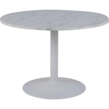 Table à manger ronde en marbre blanc du Guangxi