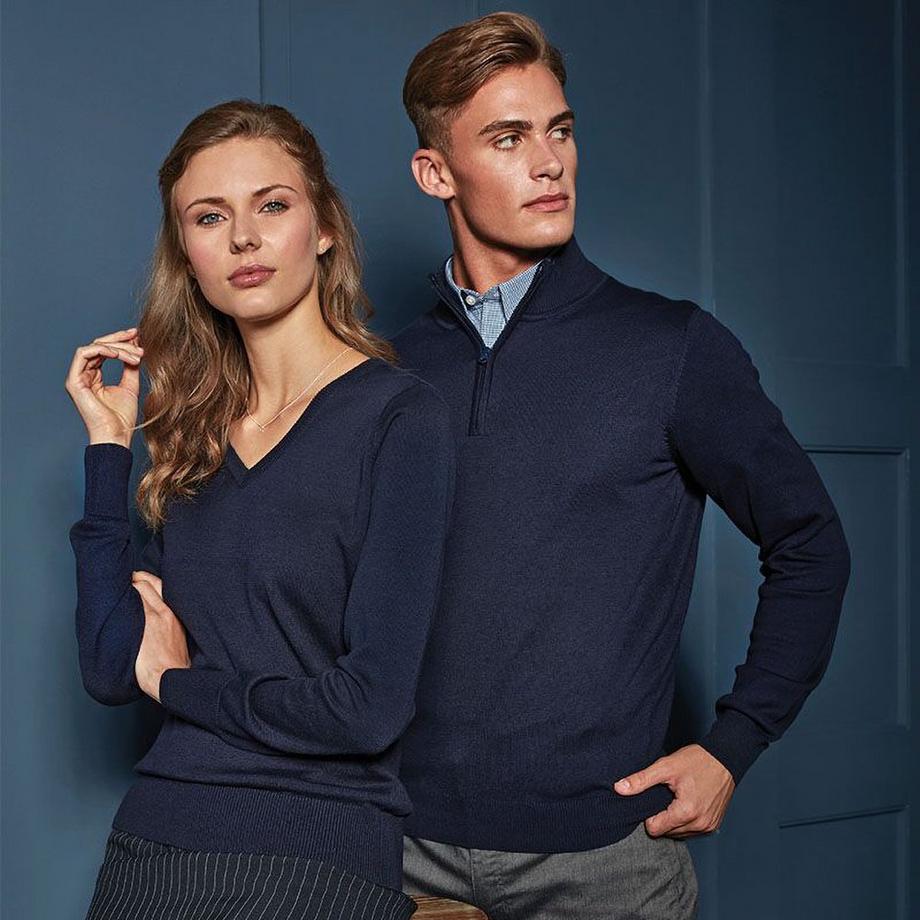 PREMIER Maglione in maglia con cerniera a un quarto  